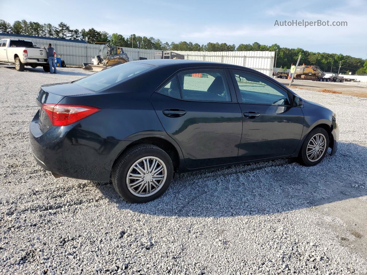 2017 Toyota Corolla L Blue vin: 2T1BURHEXHC910337