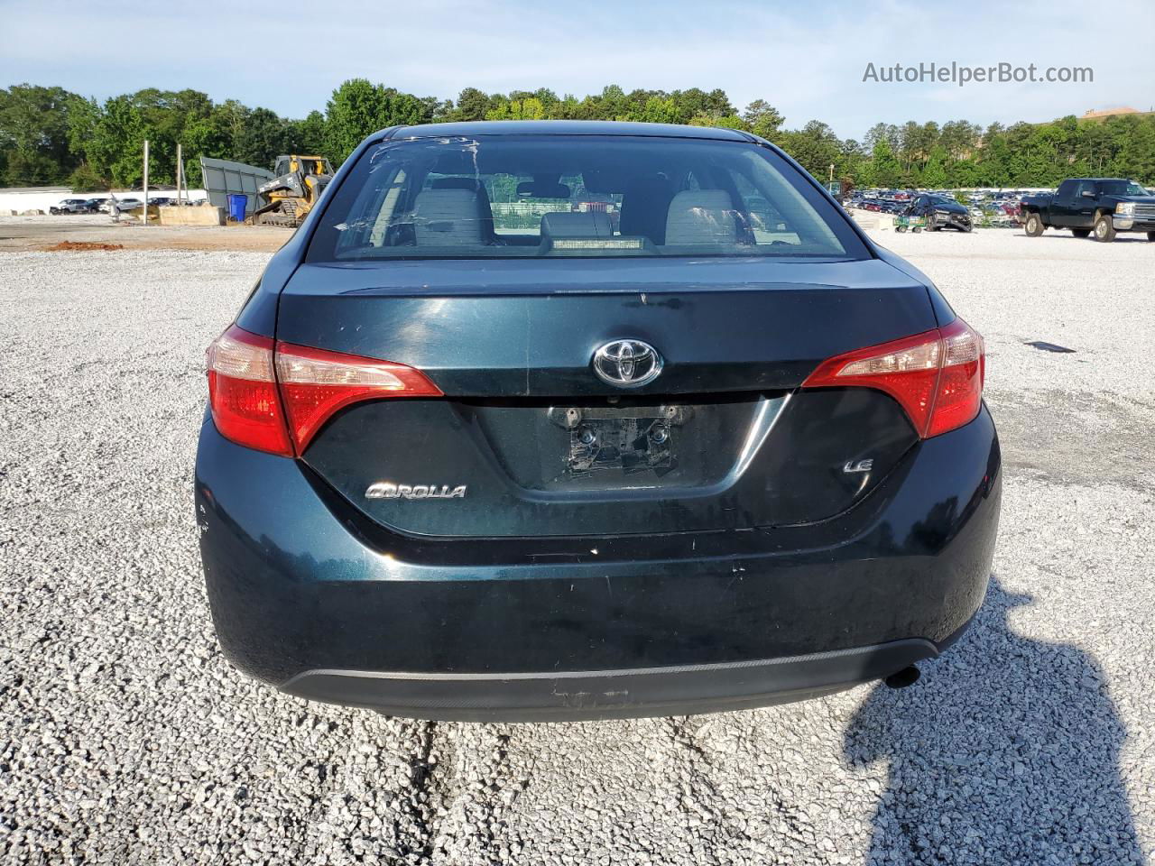 2017 Toyota Corolla L Blue vin: 2T1BURHEXHC910337