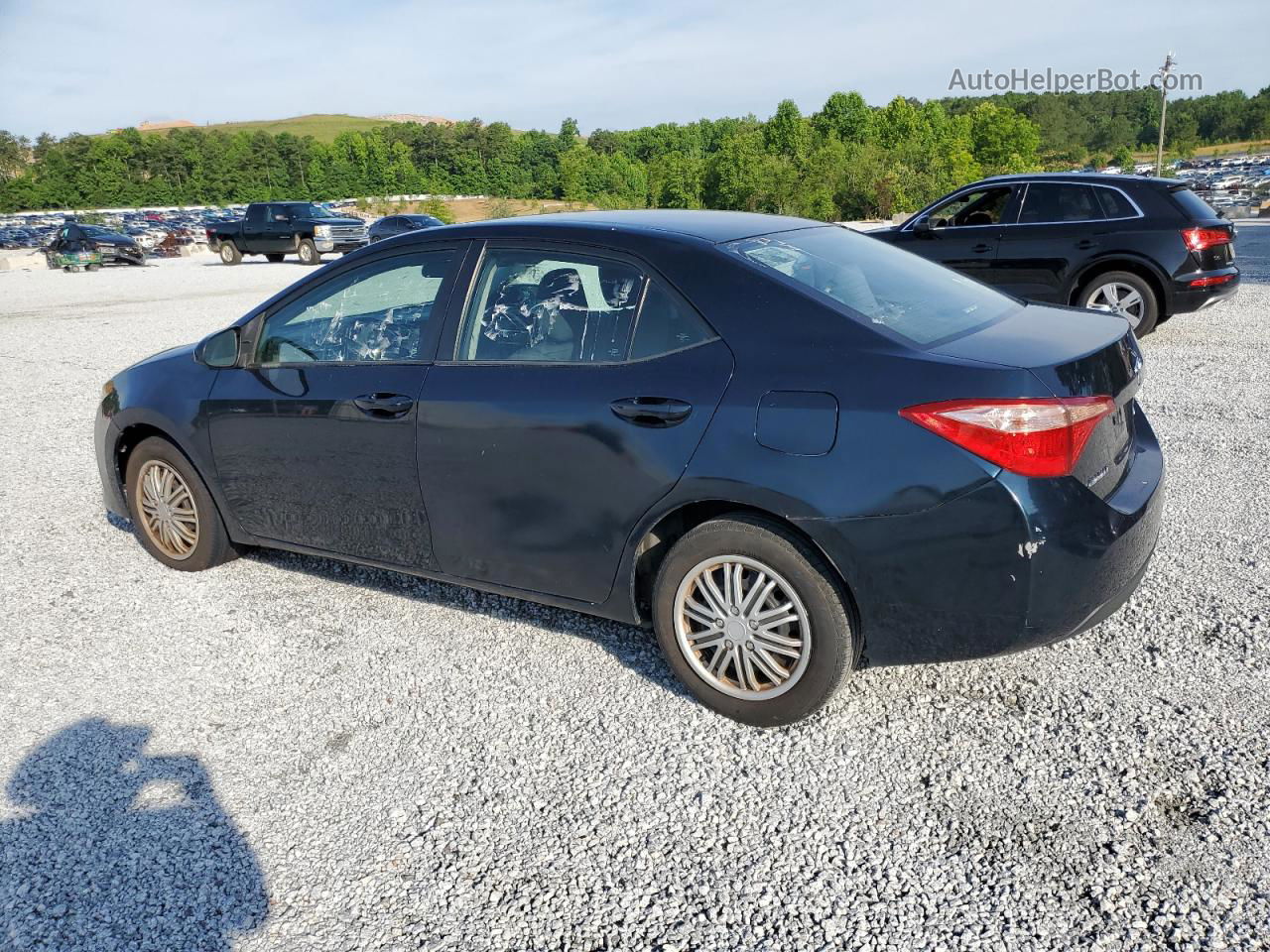 2017 Toyota Corolla L Blue vin: 2T1BURHEXHC910337