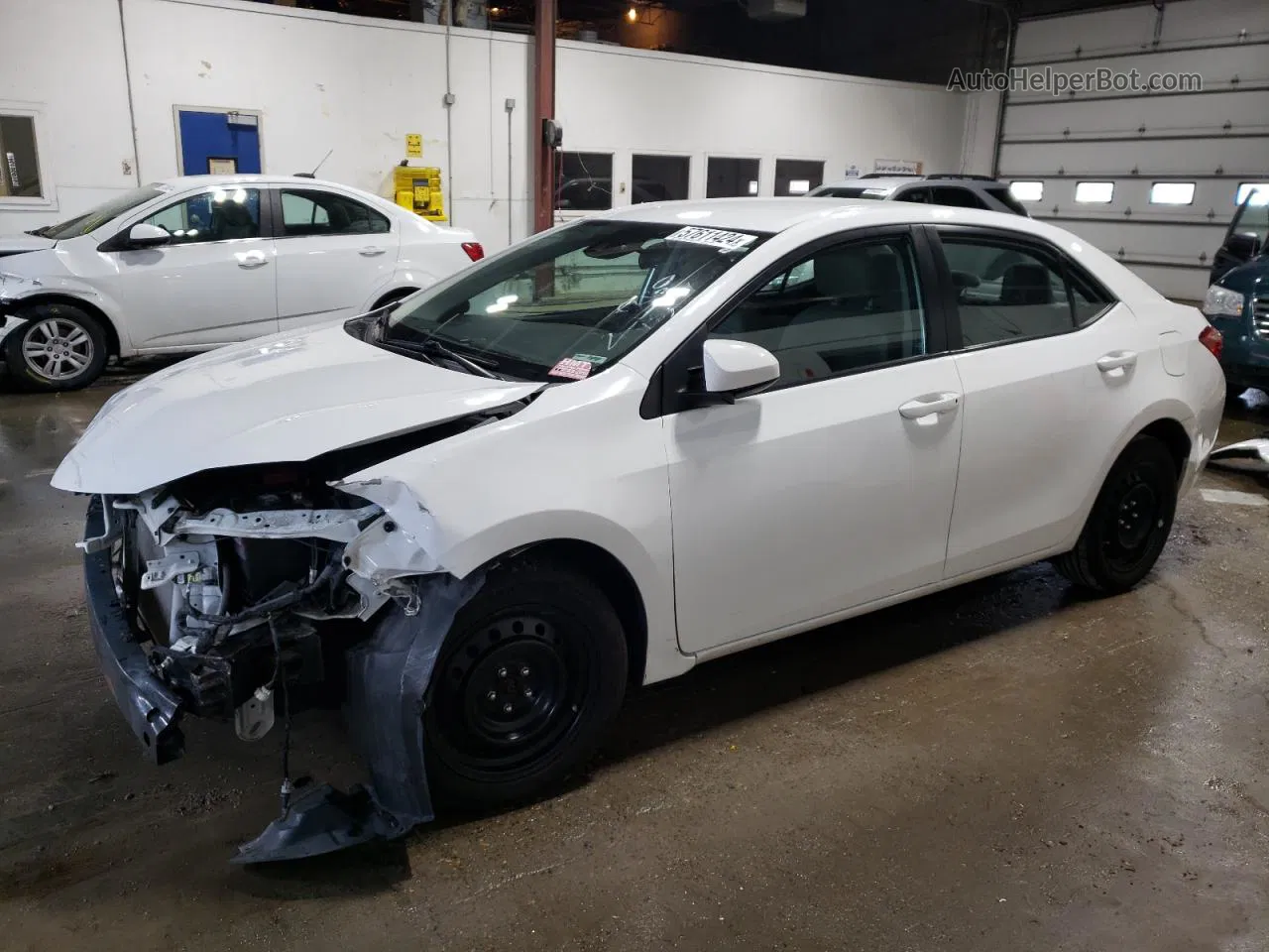 2017 Toyota Corolla L White vin: 2T1BURHEXHC927512