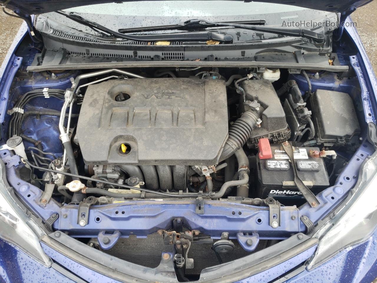 2017 Toyota Corolla L Синий vin: 2T1BURHEXHC939479