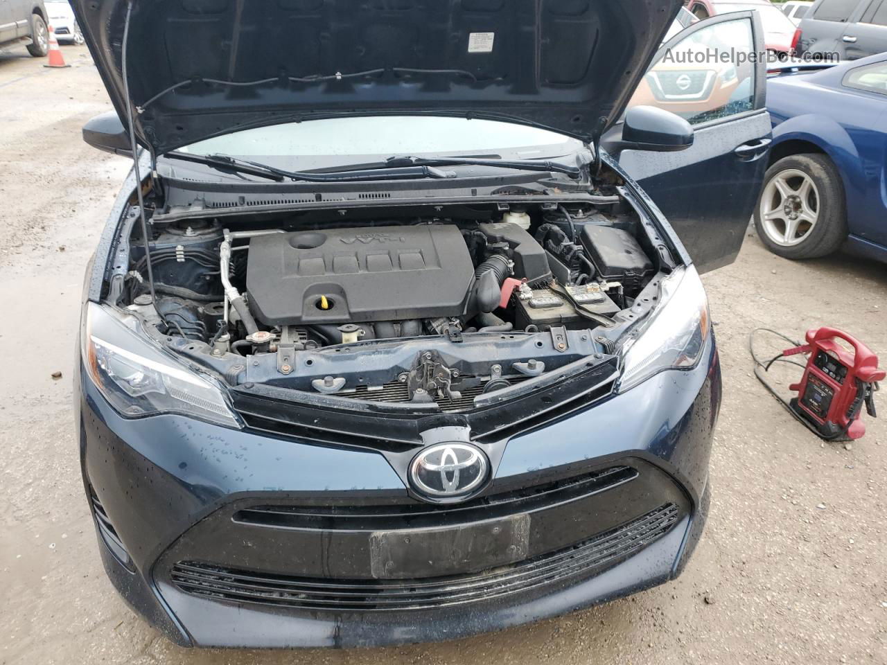 2017 Toyota Corolla L Blue vin: 2T1BURHEXHC944309