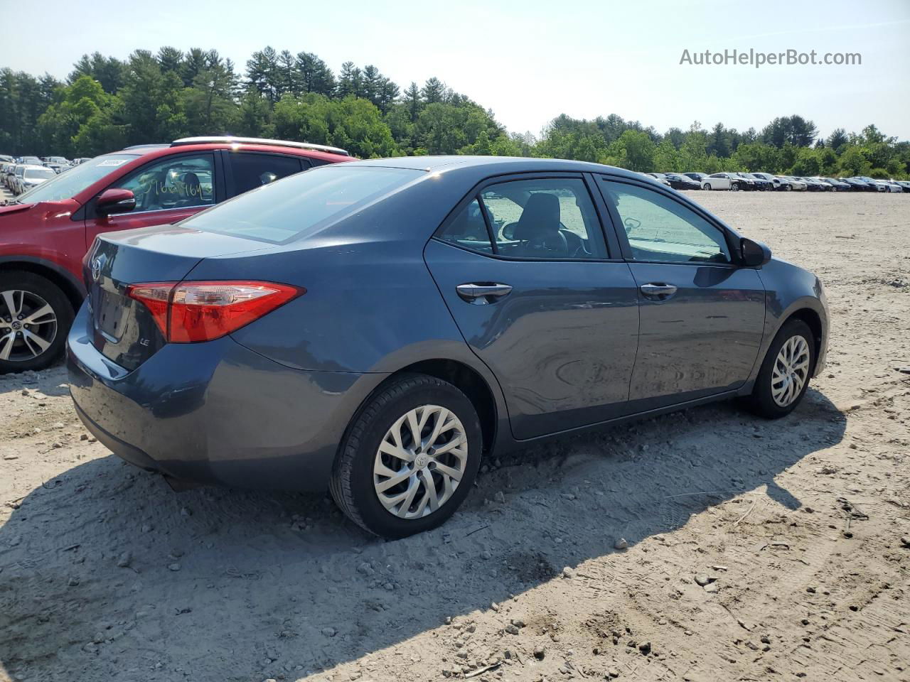 2017 Toyota Corolla L Gray vin: 2T1BURHEXHC952748