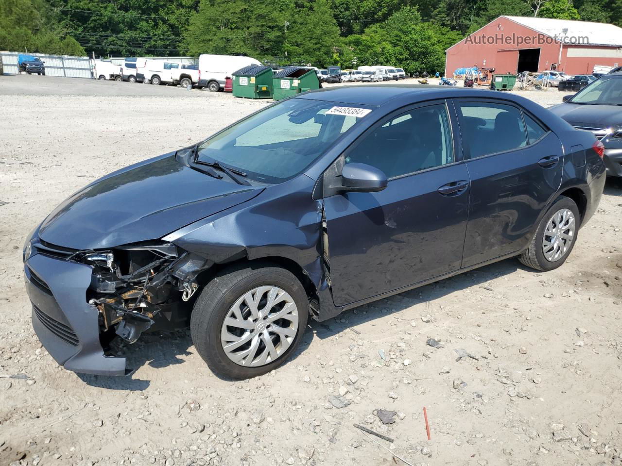 2017 Toyota Corolla L Gray vin: 2T1BURHEXHC952748