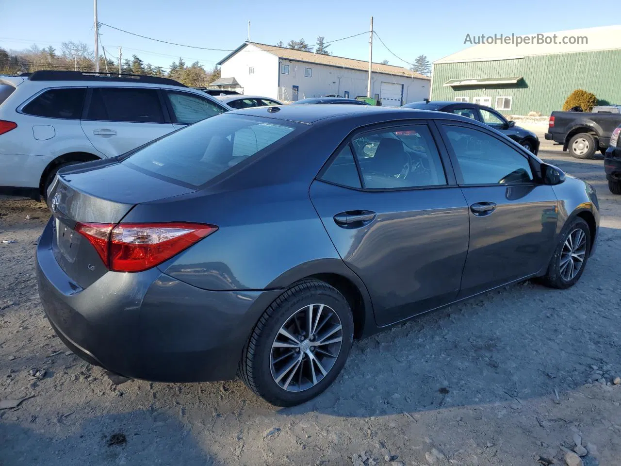 2019 Toyota Corolla L Gray vin: 2T1BURHEXKC134315