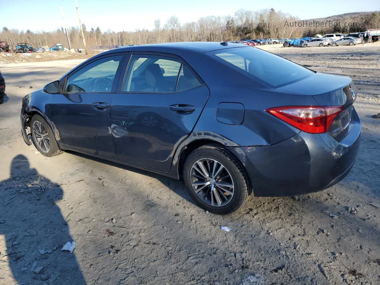 2019 Toyota Corolla L Gray vin: 2T1BURHEXKC134315