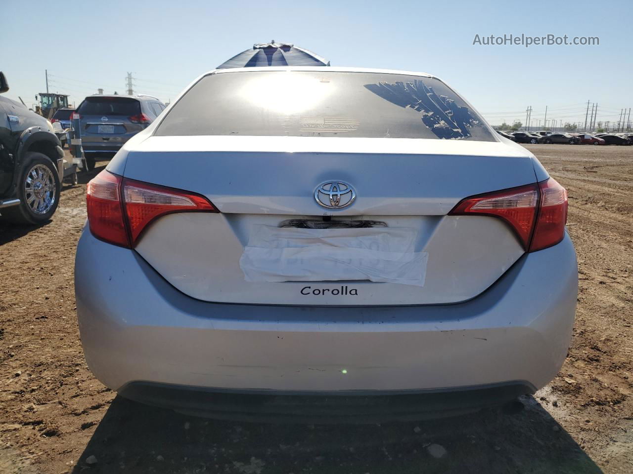 2019 Toyota Corolla L Серебряный vin: 2T1BURHEXKC136324