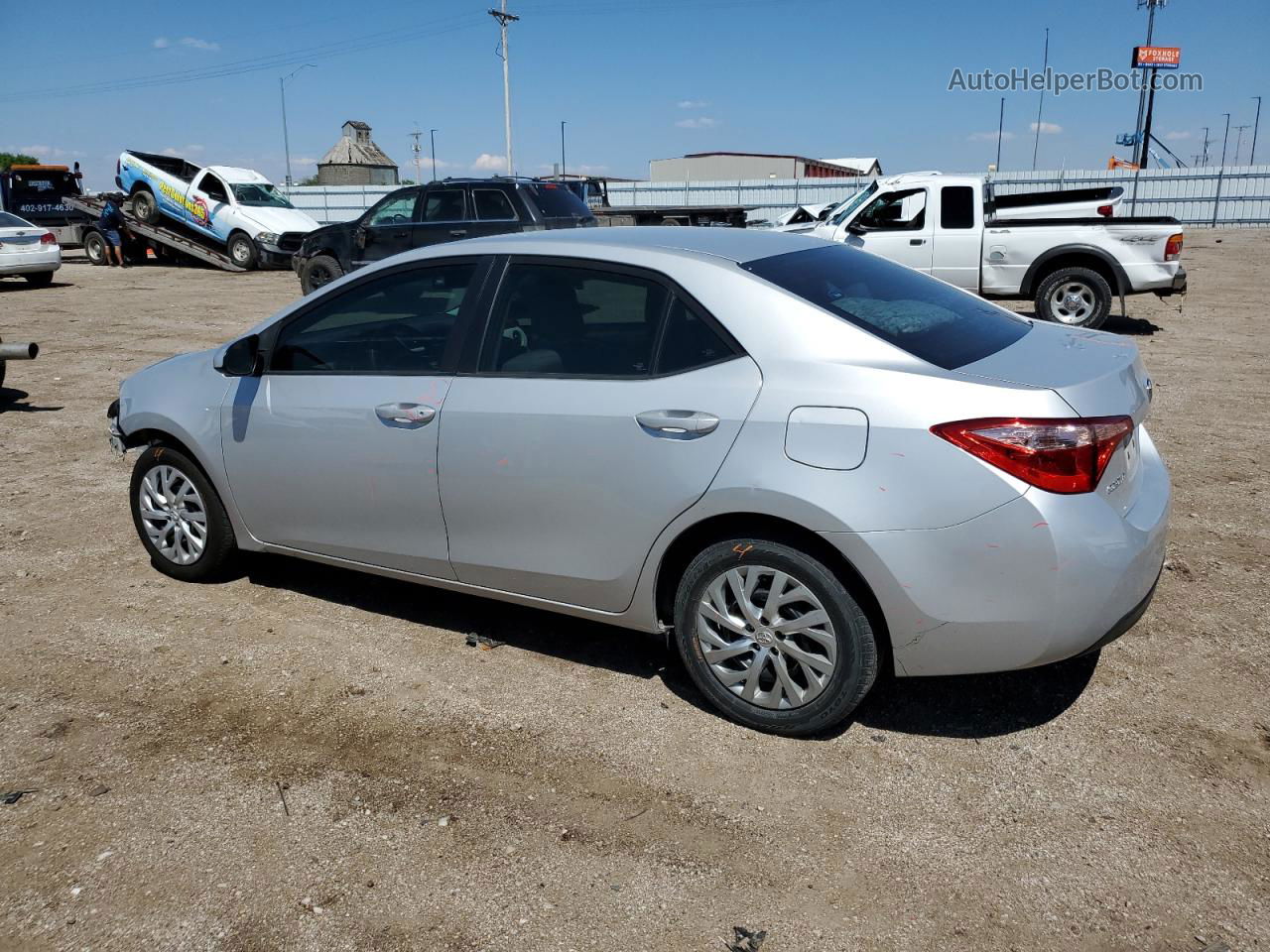 2019 Toyota Corolla L Silver vin: 2T1BURHEXKC141491