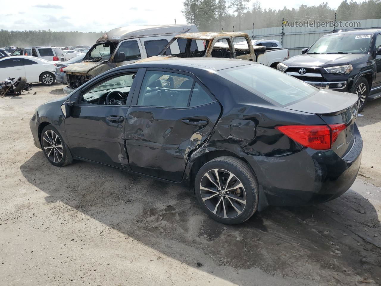 2019 Toyota Corolla L Black vin: 2T1BURHEXKC189640