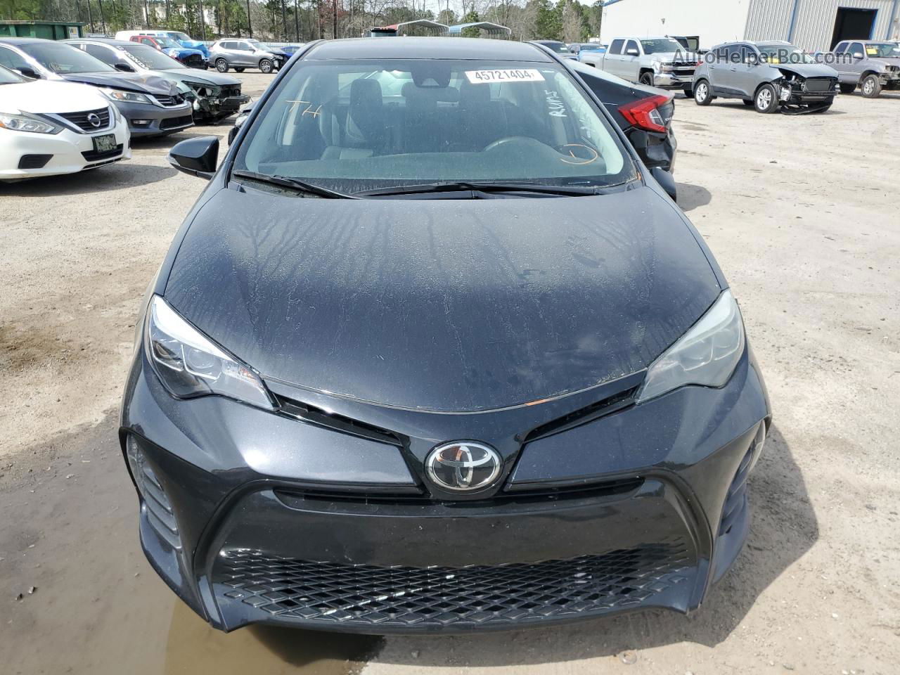 2019 Toyota Corolla L Black vin: 2T1BURHEXKC189640