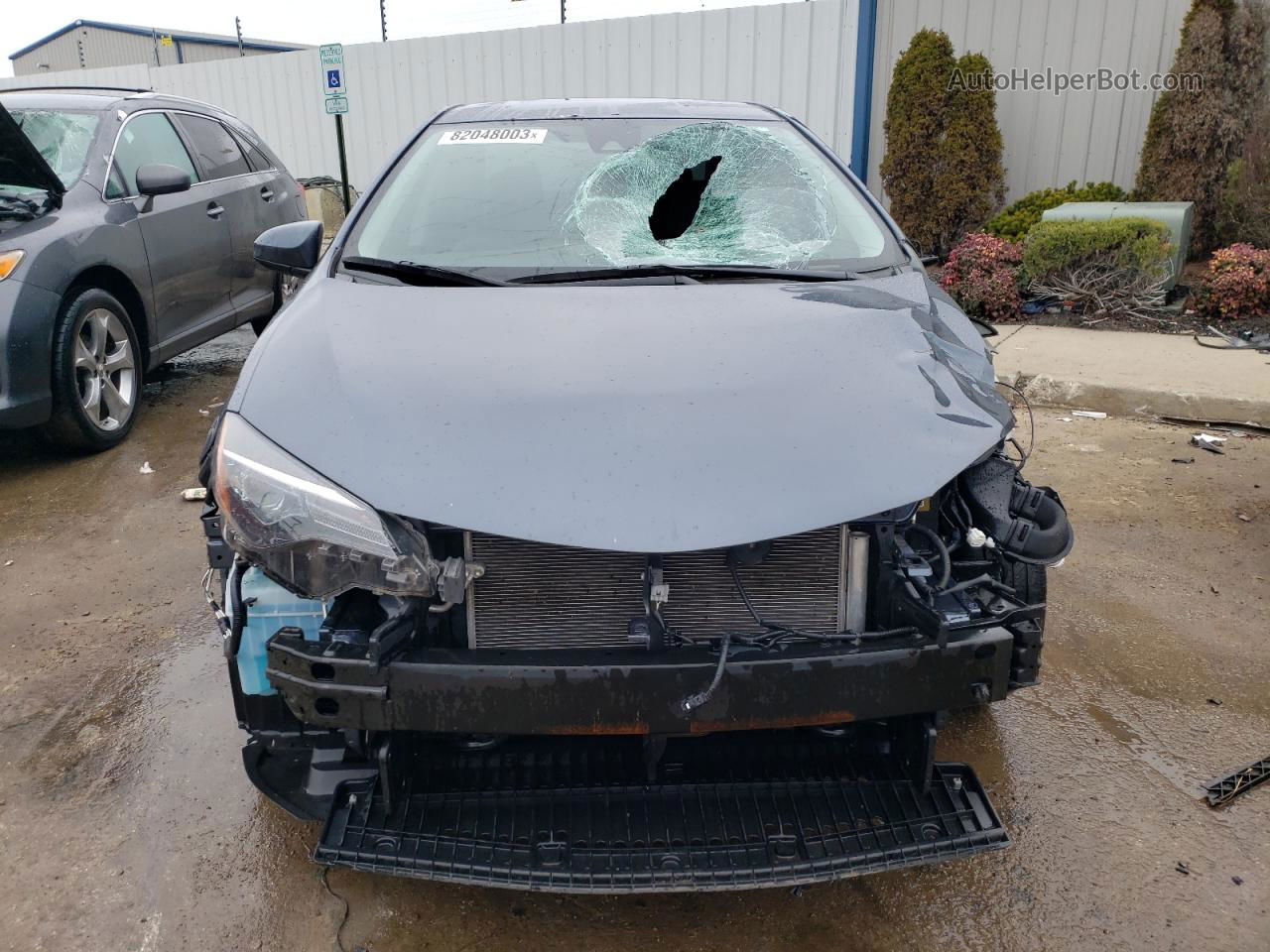 2019 Toyota Corolla L Gray vin: 2T1BURHEXKC195521