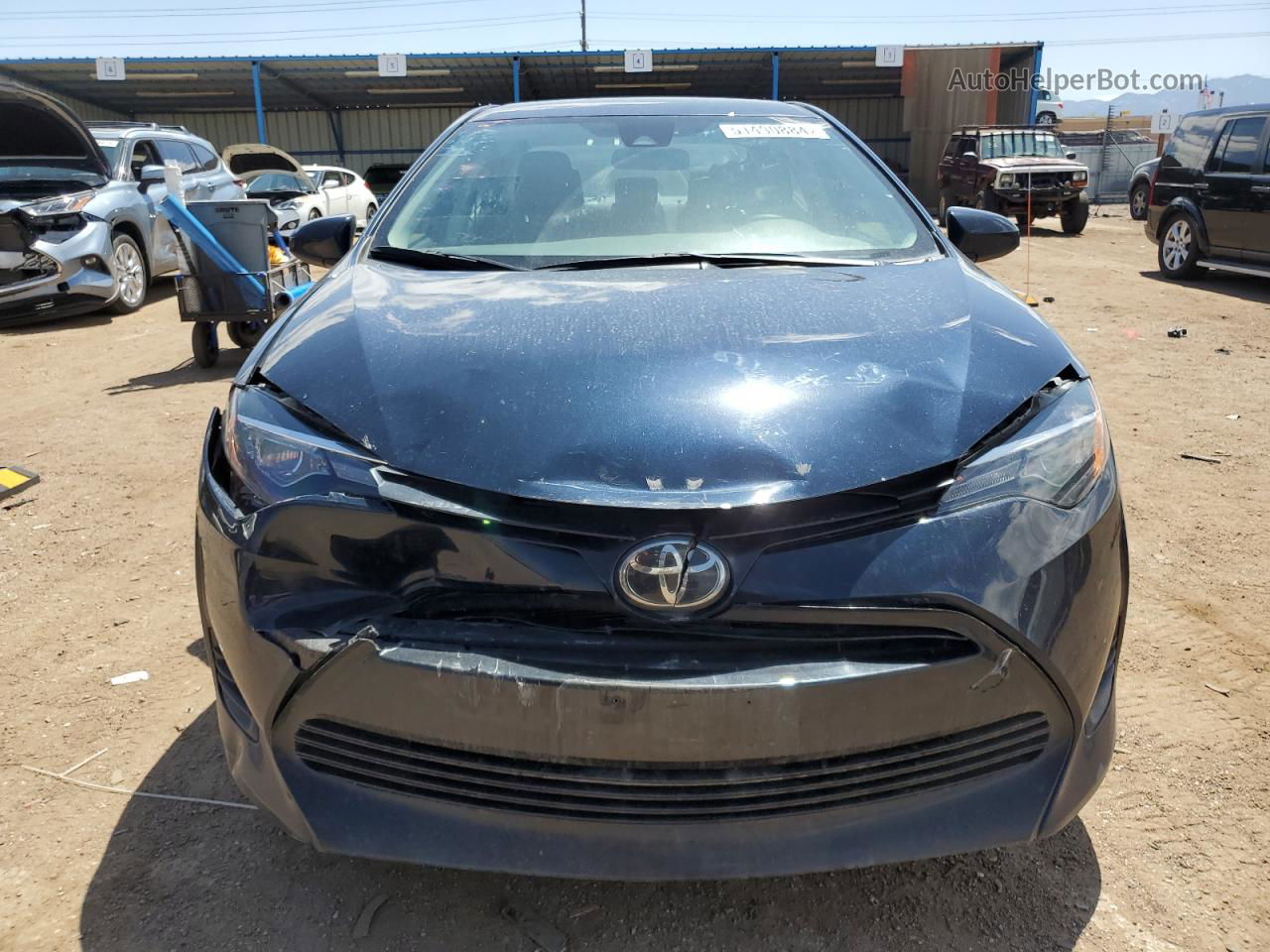 2019 Toyota Corolla L Blue vin: 2T1BURHEXKC206677