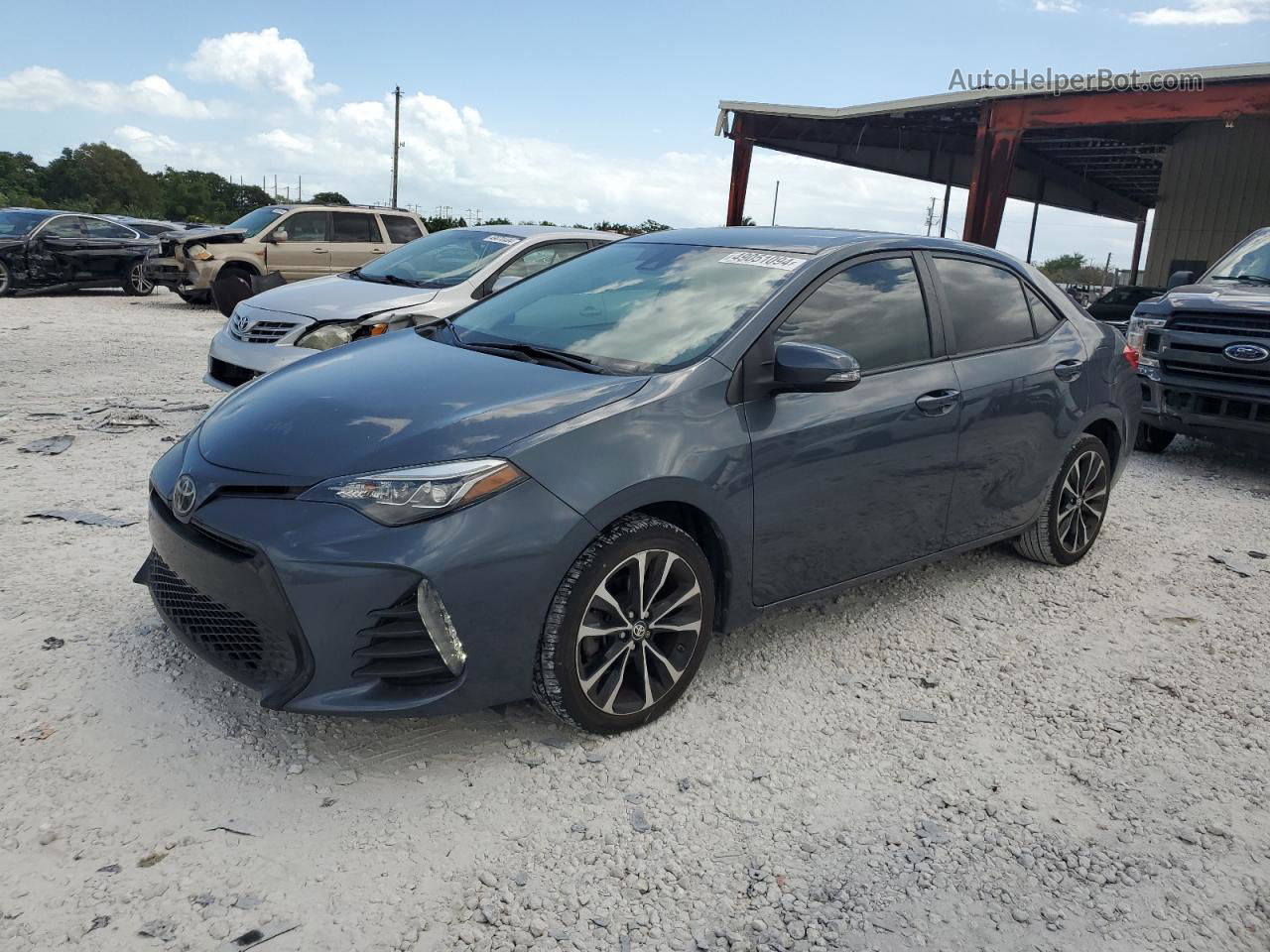 2019 Toyota Corolla L Silver vin: 2T1BURHEXKC209353