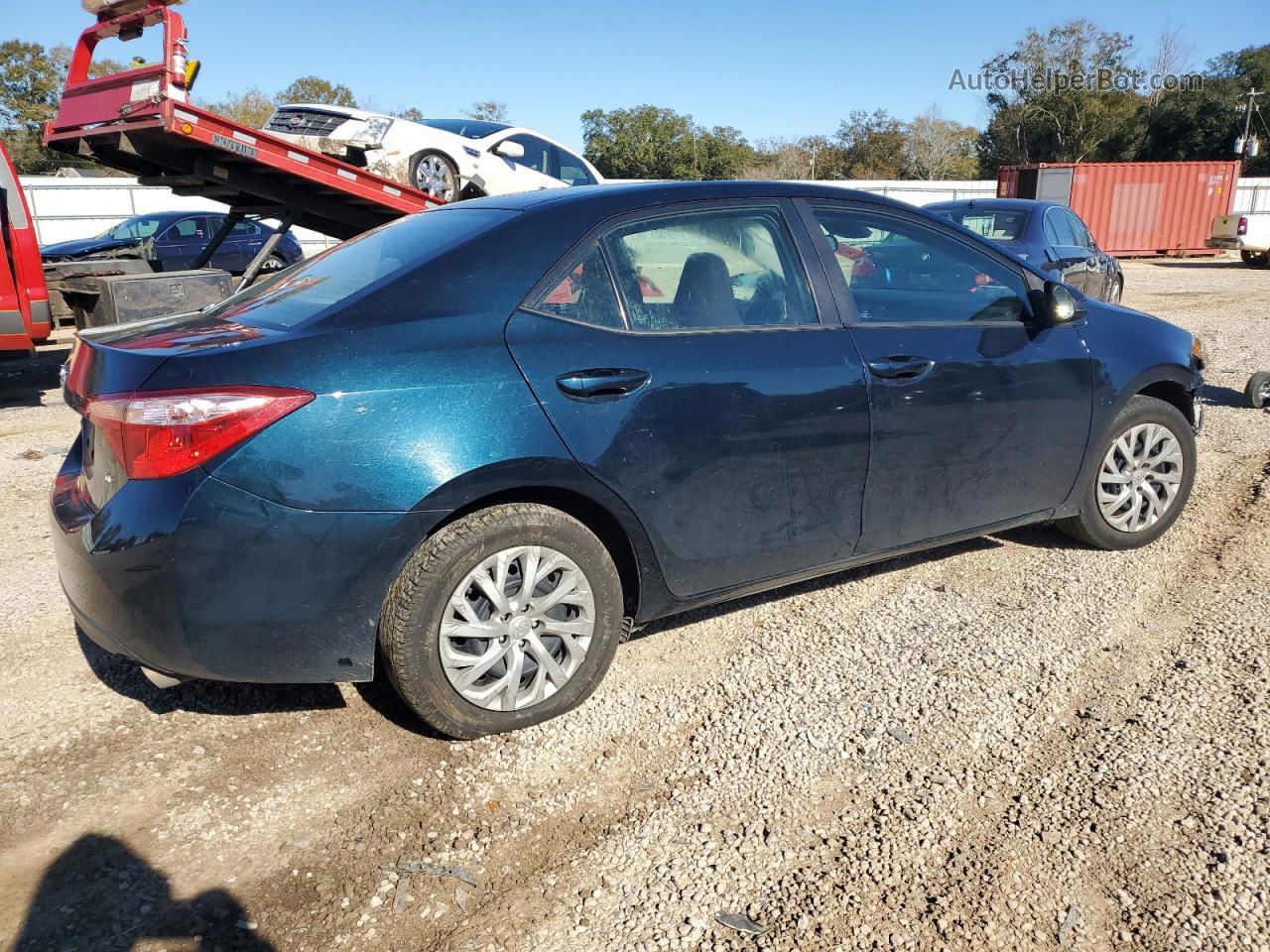 2019 Toyota Corolla L Blue vin: 2T1BURHEXKC210051