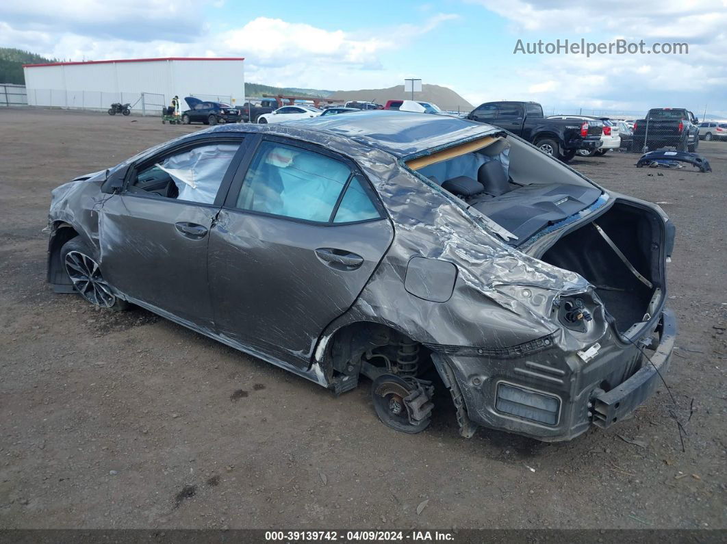 2019 Toyota Corolla Se Gray vin: 2T1BURHEXKC212916