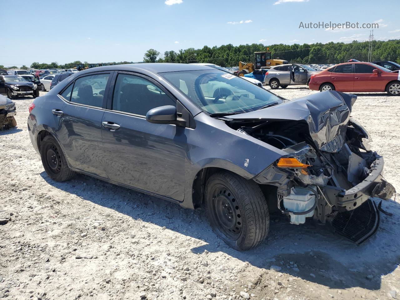 2019 Toyota Corolla L Blue vin: 2T1BURHEXKC232194