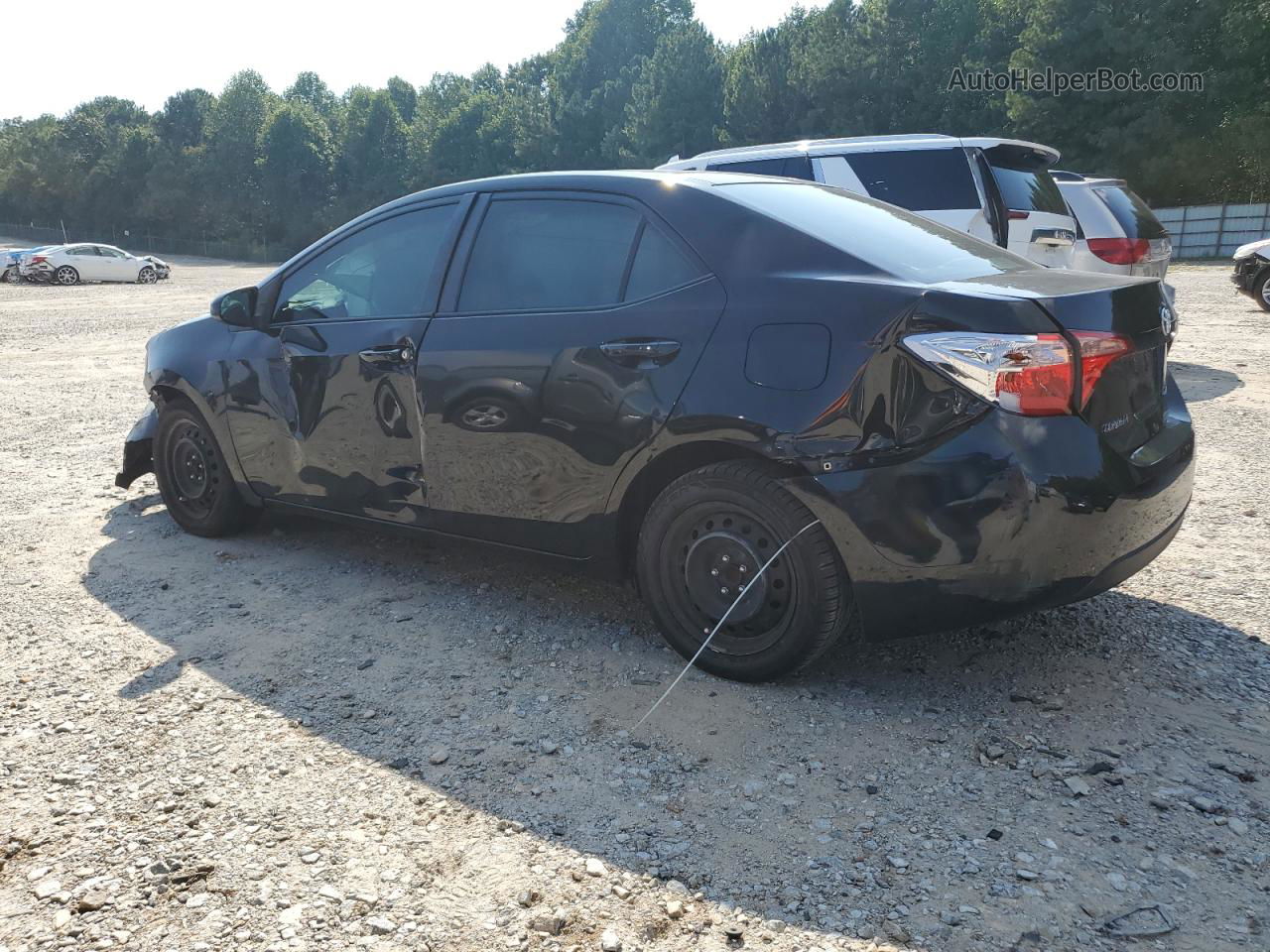 2019 Toyota Corolla L Black vin: 2T1BURHEXKC236682