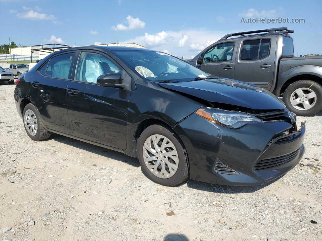 2019 Toyota Corolla L Black vin: 2T1BURHEXKC236682