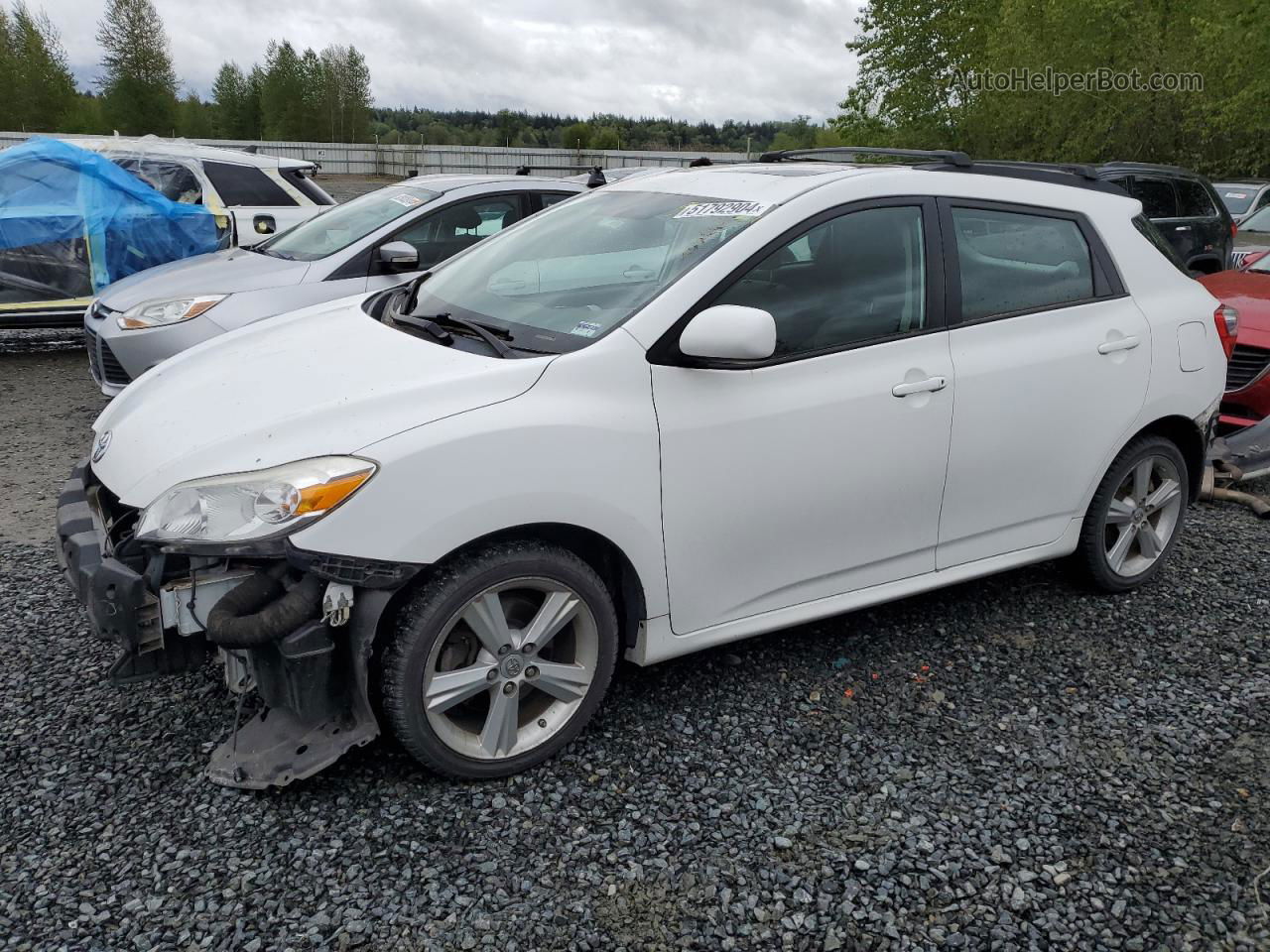 2010 Toyota Corolla Matrix S Белый vin: 2T1KE4EE0AC040592