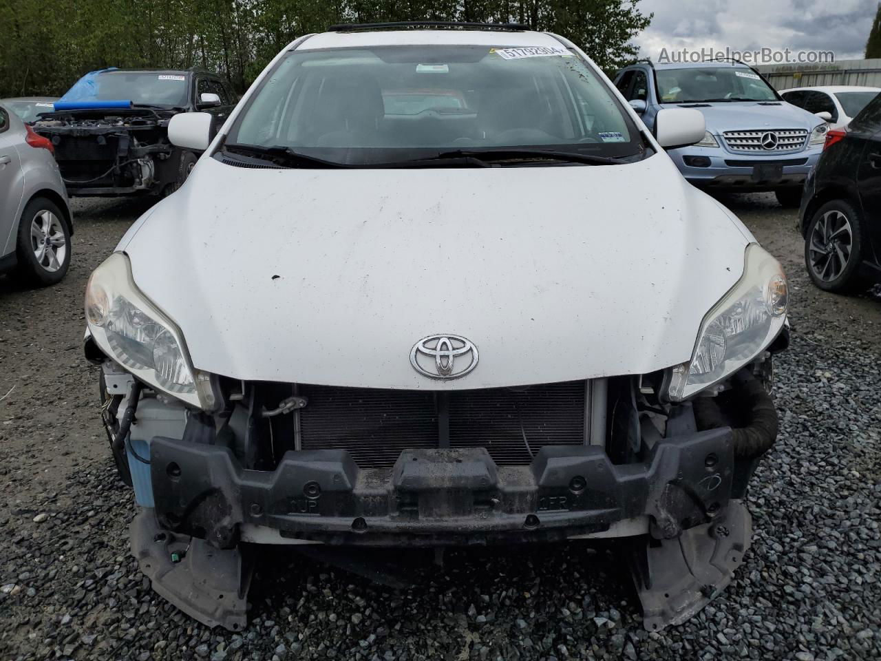 2010 Toyota Corolla Matrix S White vin: 2T1KE4EE0AC040592