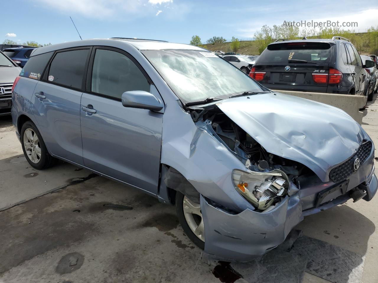 2004 Toyota Corolla Matrix Xr Blue vin: 2T1KR32E04C209288