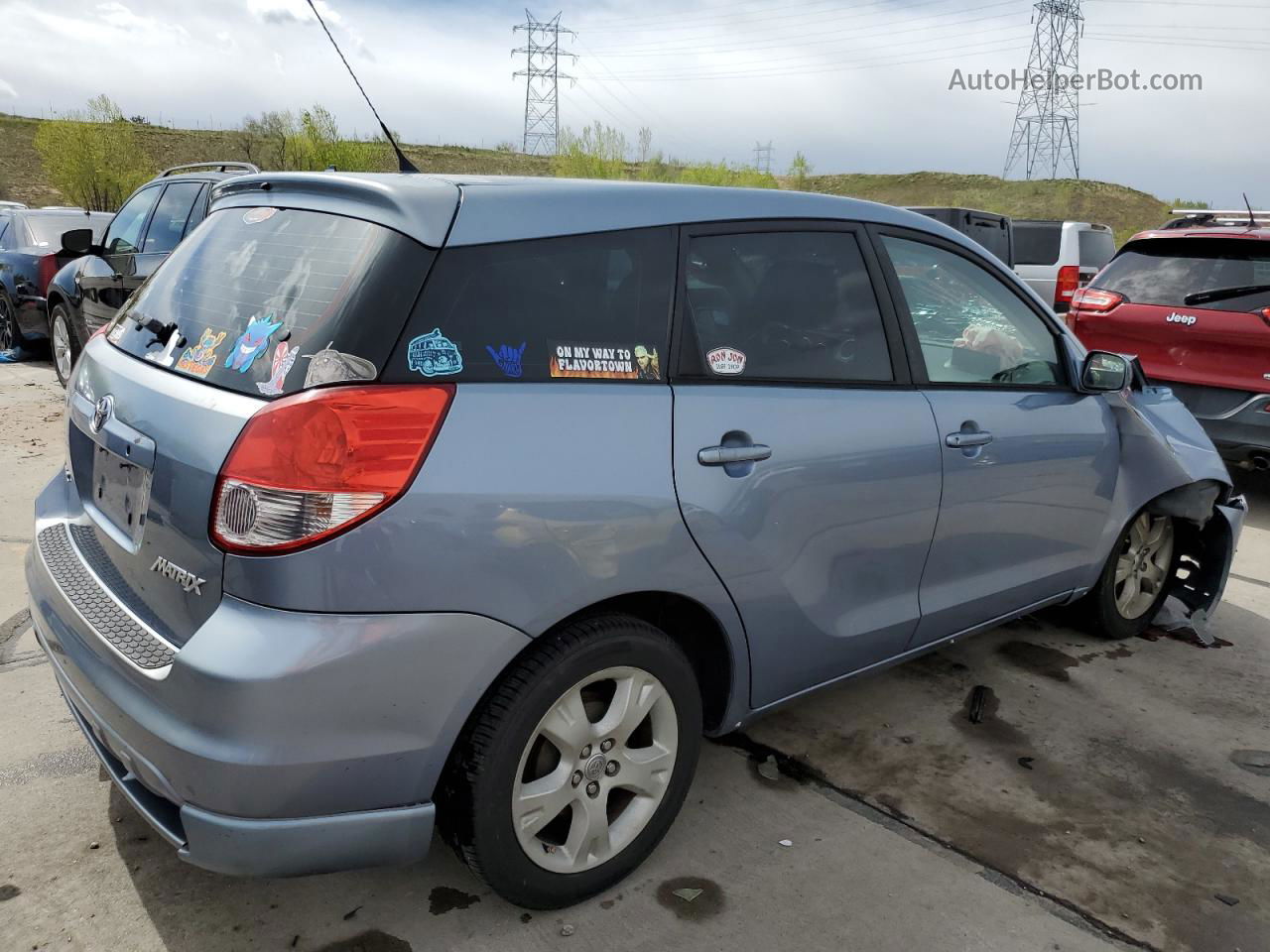 2004 Toyota Corolla Matrix Xr Blue vin: 2T1KR32E04C209288