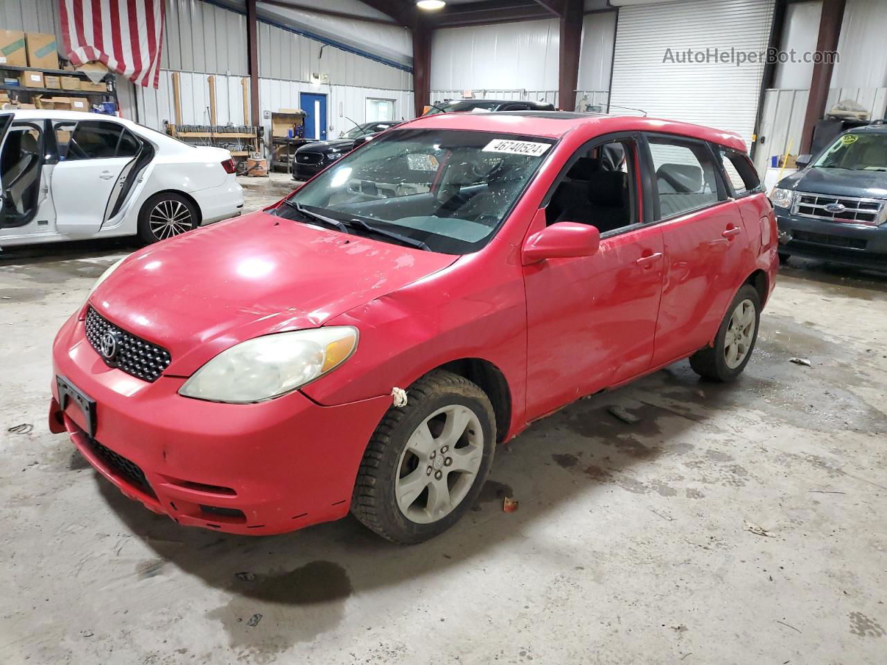 2004 Toyota Corolla Matrix Xr Red vin: 2T1KR32E04C210070