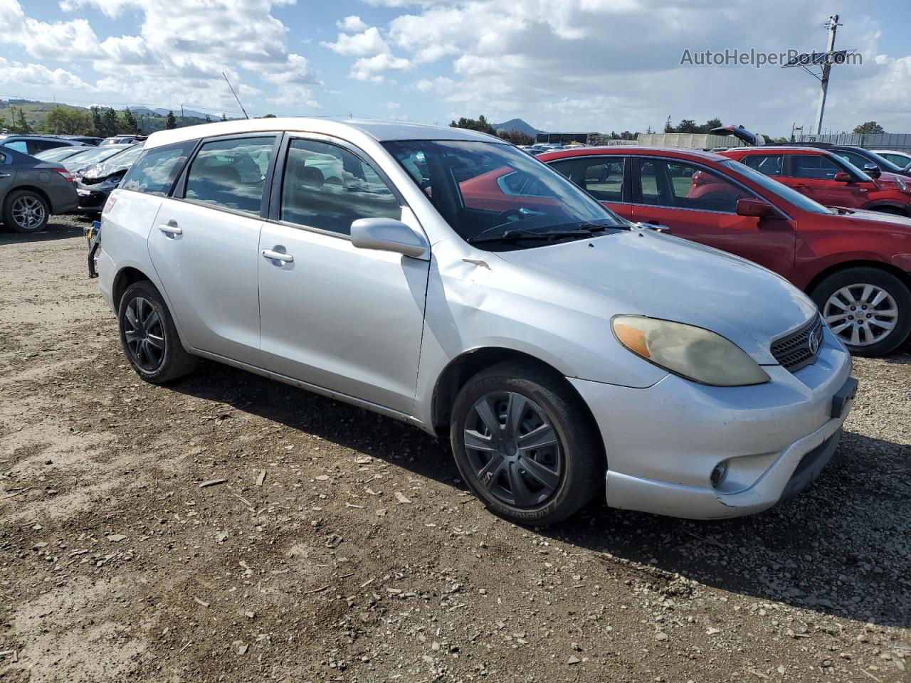 2005 Toyota Corolla Matrix Xr Silver vin: 2T1KR32E05C410271