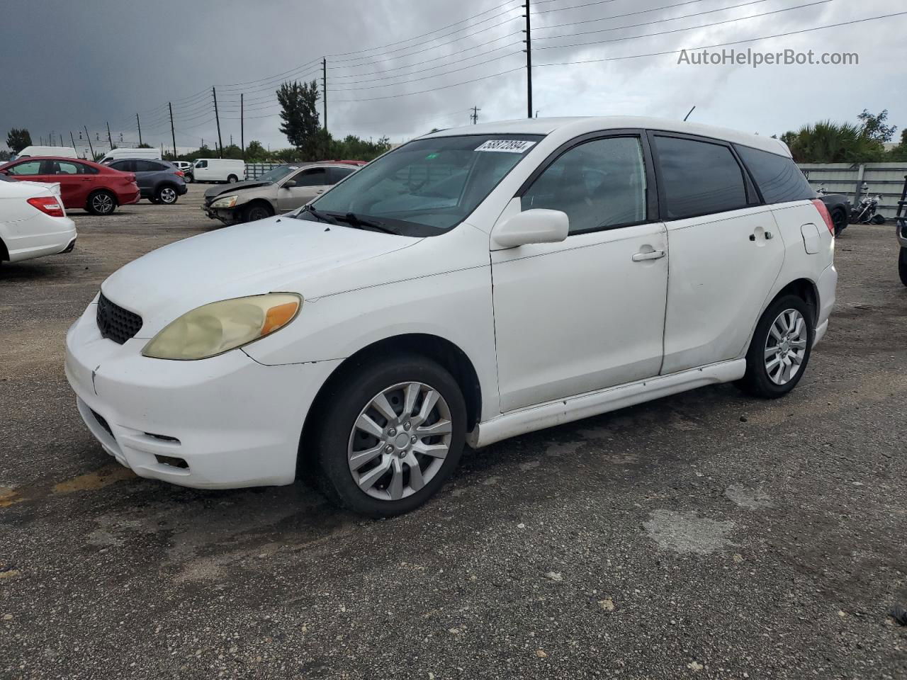 2004 Toyota Corolla Matrix Xr White vin: 2T1KR32E34C176769