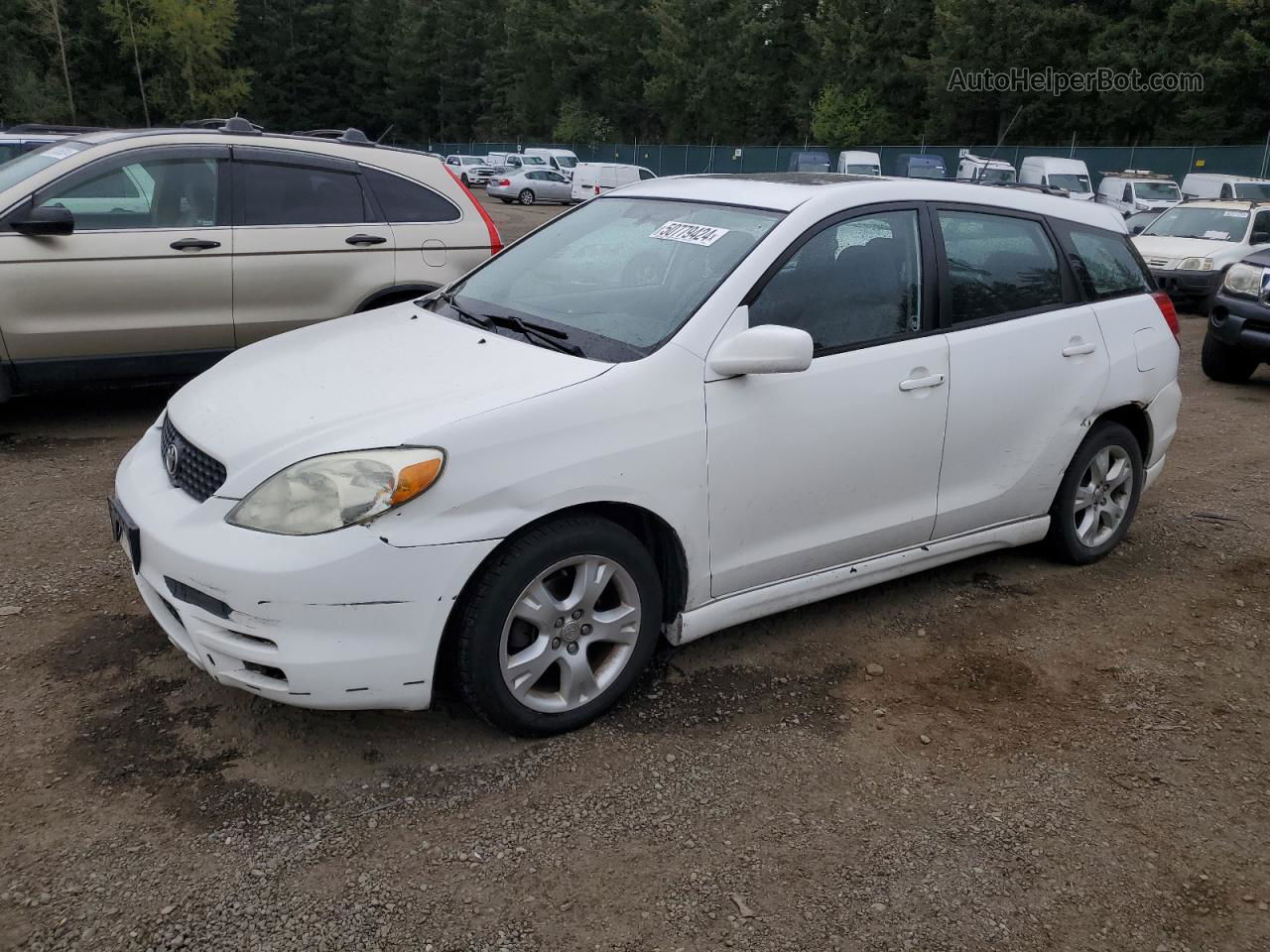 2004 Toyota Corolla Matrix Xr White vin: 2T1KR32E34C268464