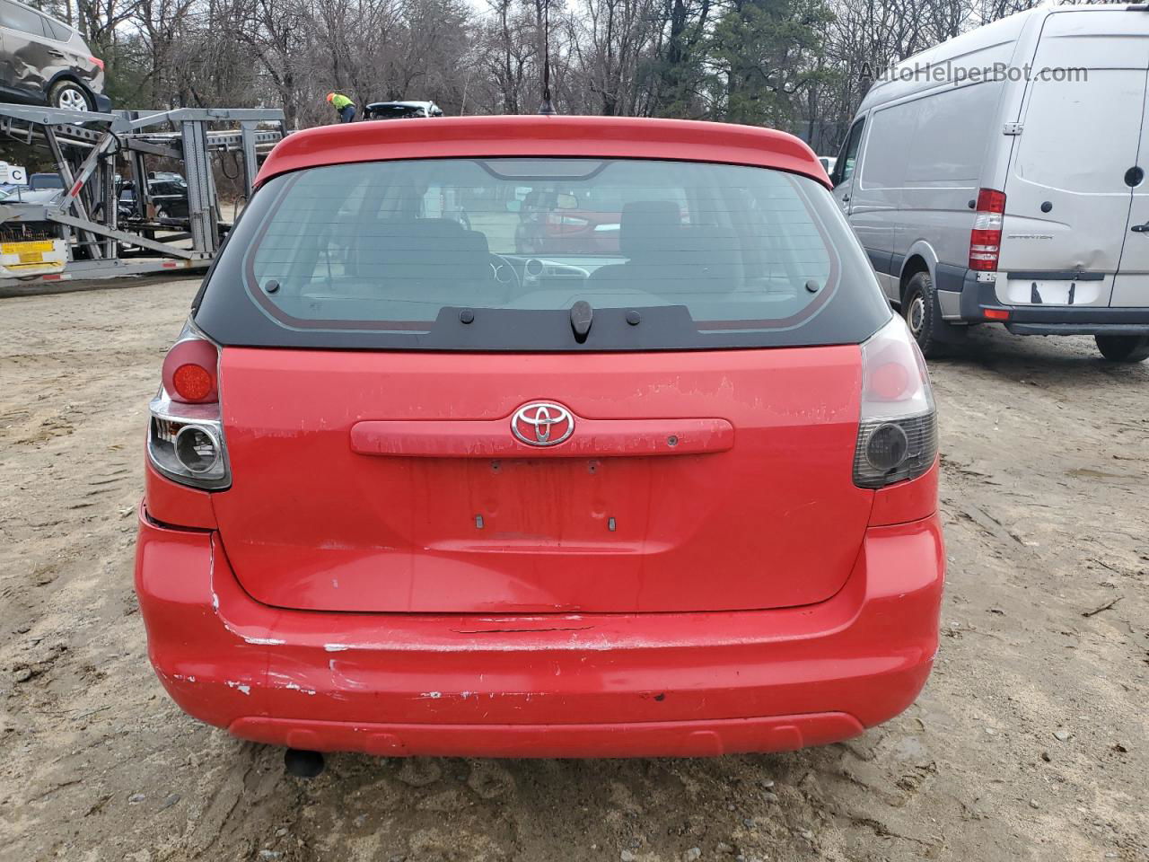 2008 Toyota Corolla Matrix Xr Red vin: 2T1KR32E38C693236