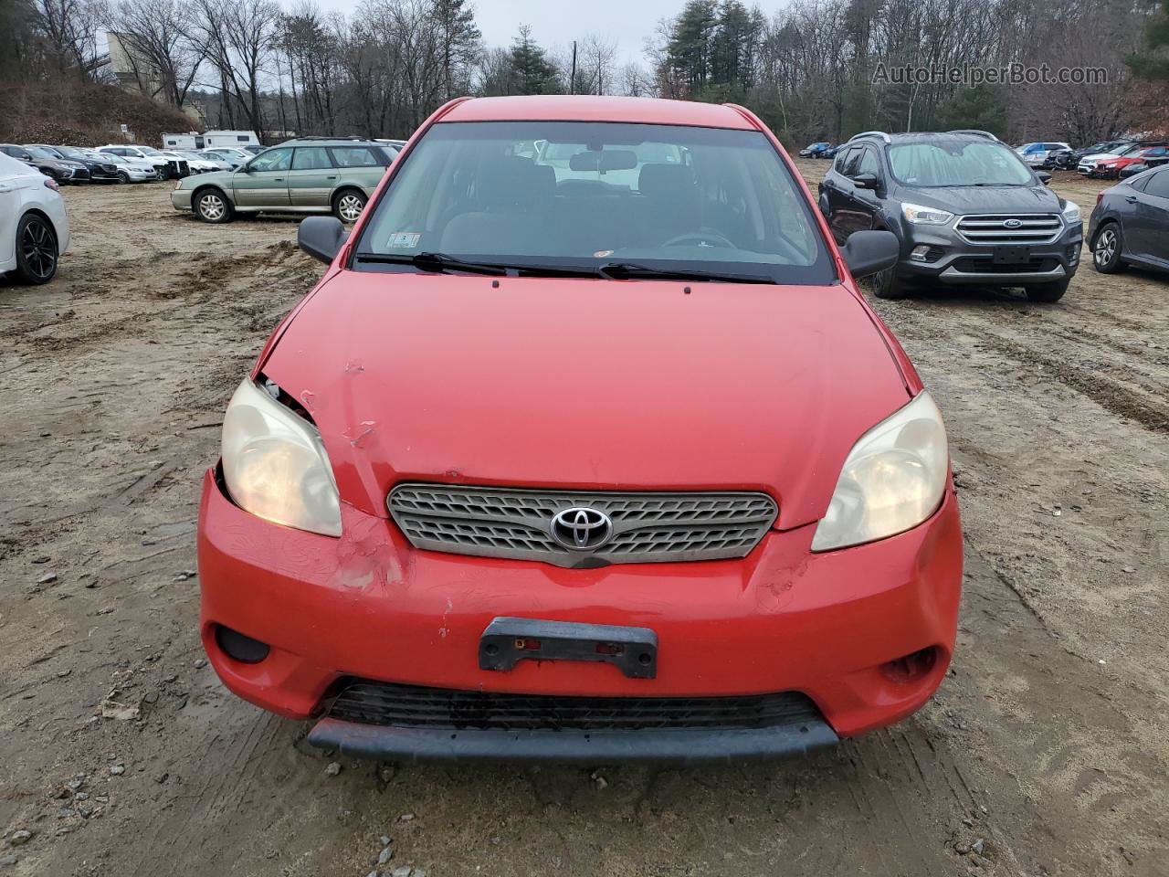 2008 Toyota Corolla Matrix Xr Красный vin: 2T1KR32E38C693236