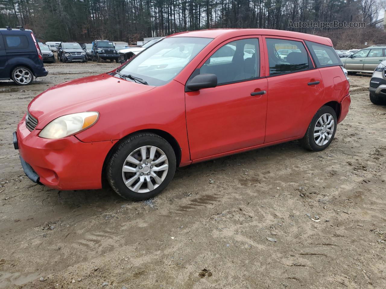 2008 Toyota Corolla Matrix Xr Красный vin: 2T1KR32E38C693236