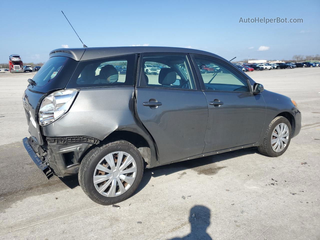 2008 Toyota Corolla Matrix Xr Gray vin: 2T1KR32E38C696413