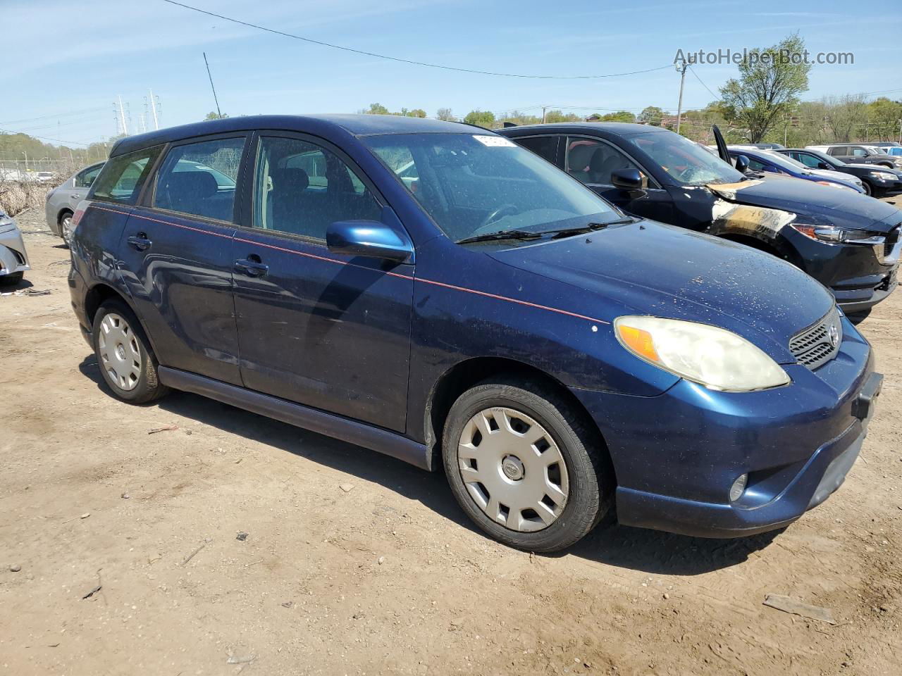 2005 Toyota Corolla Matrix Xr Blue vin: 2T1KR32E45C341911