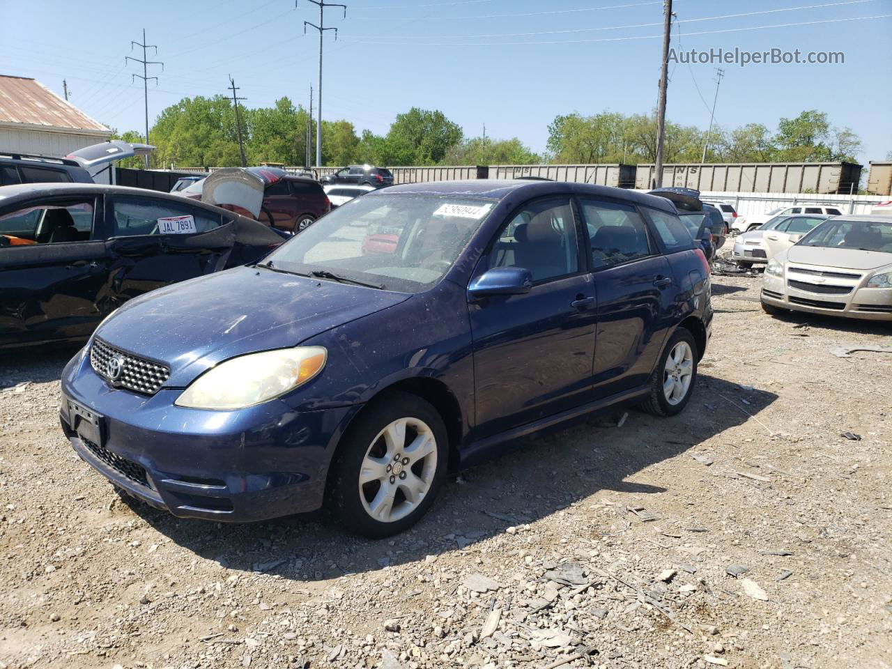 2004 Toyota Corolla Matrix Xr Blue vin: 2T1KR32E64C202054