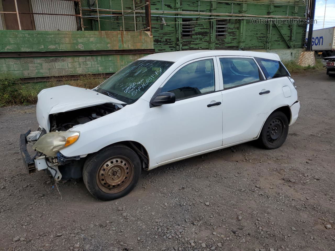 2005 Toyota Corolla Matrix Xr White vin: 2T1KR32E65C487338