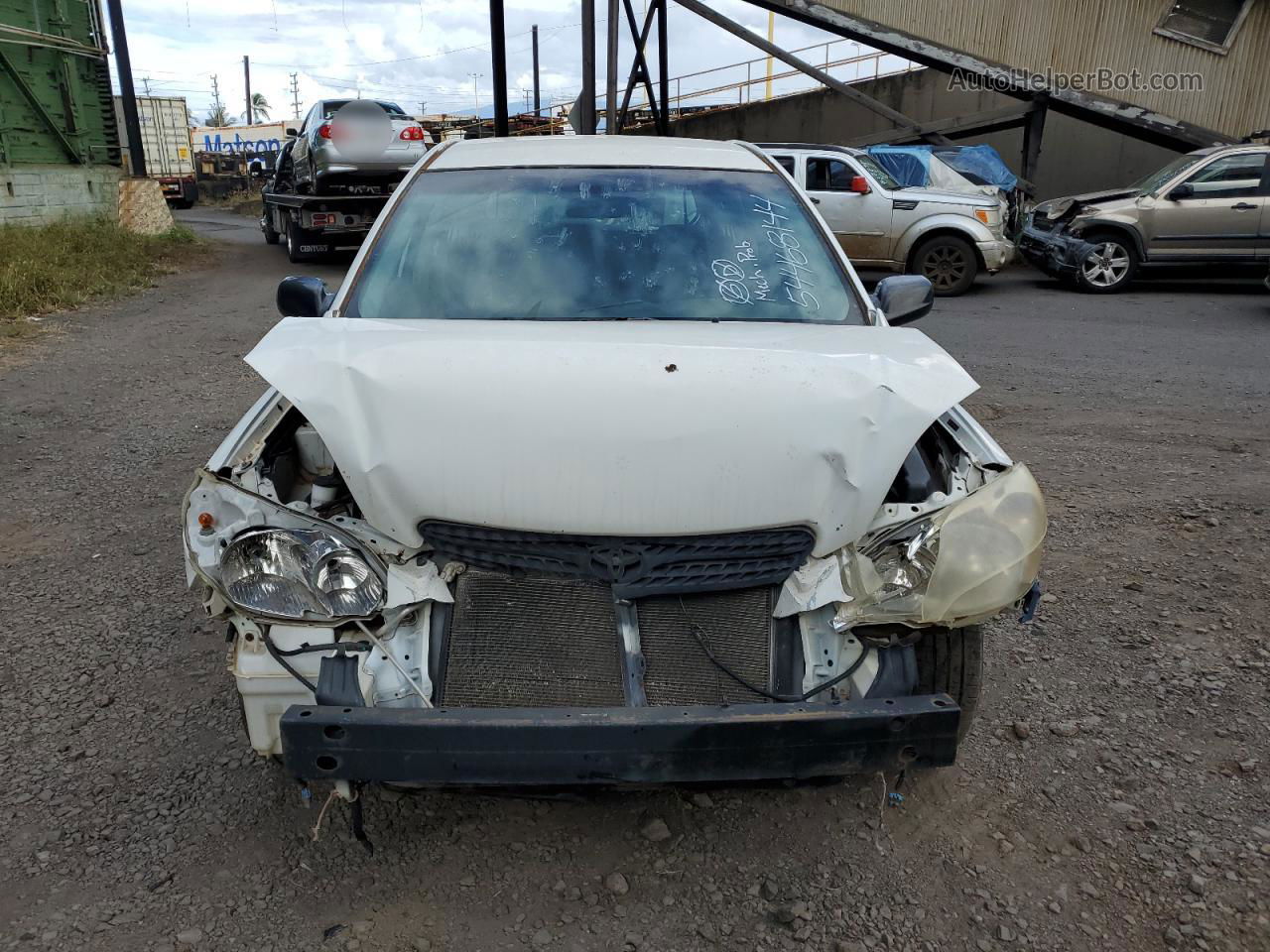 2005 Toyota Corolla Matrix Xr White vin: 2T1KR32E65C487338