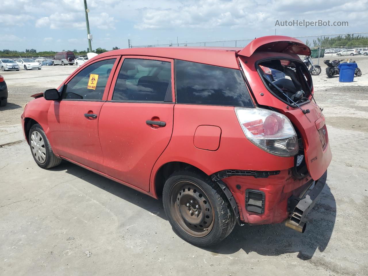 2008 Toyota Corolla Matrix Xr Red vin: 2T1KR32E68C713737