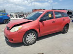 2008 Toyota Corolla Matrix Xr Red vin: 2T1KR32E68C713737