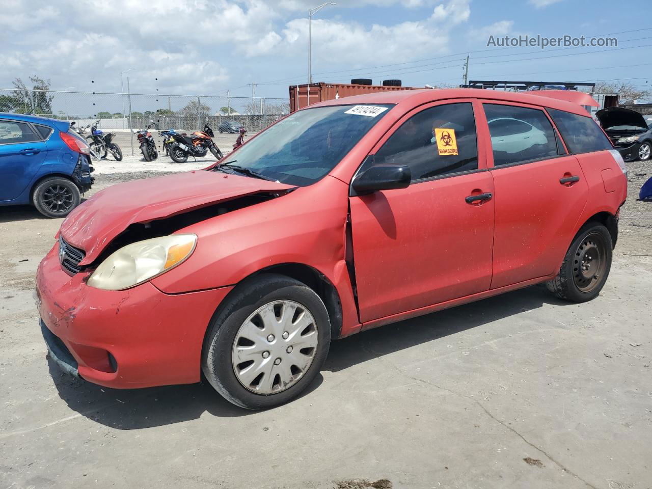 2008 Toyota Corolla Matrix Xr Red vin: 2T1KR32E68C713737