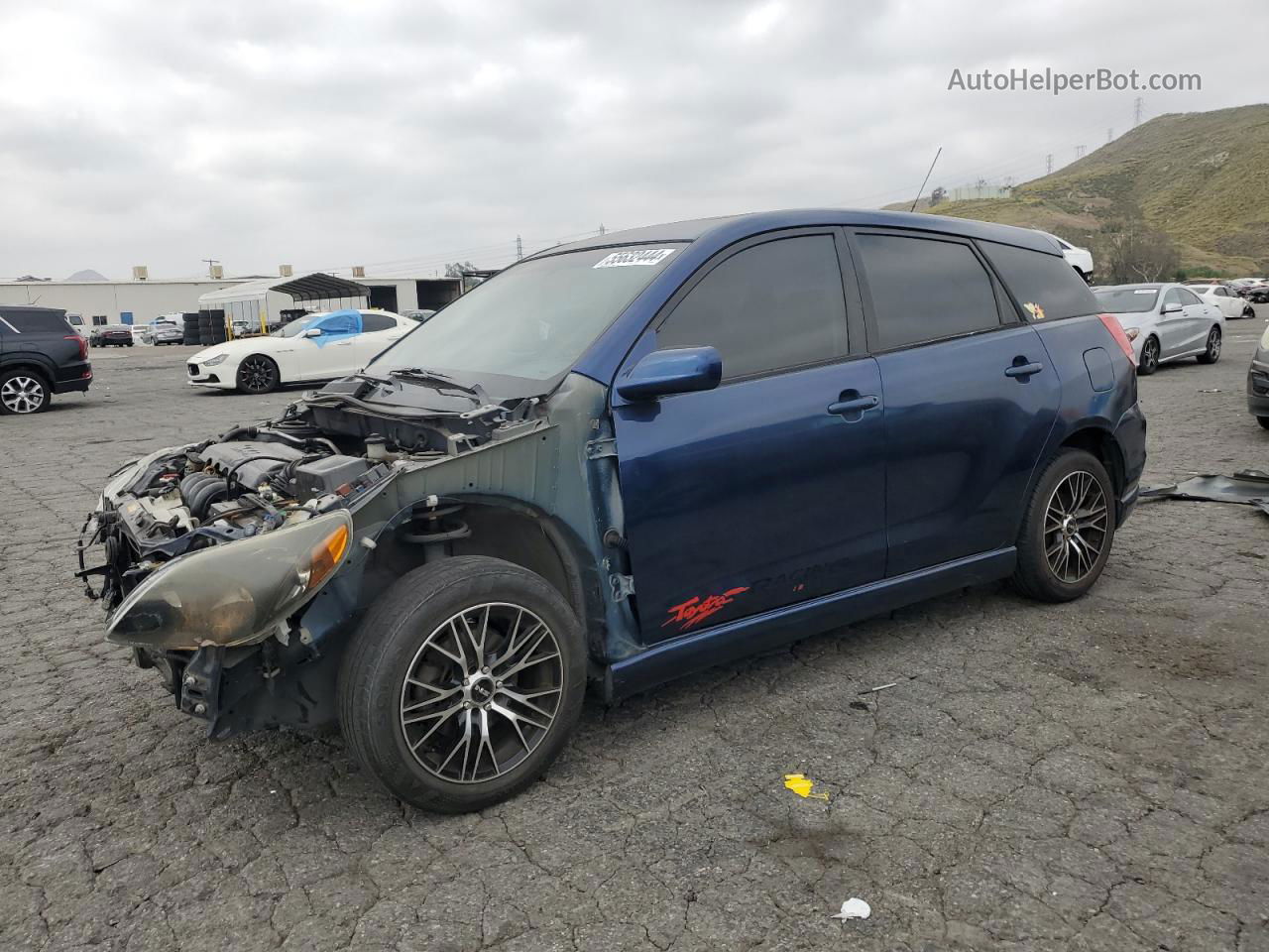 2003 Toyota Corolla Matrix Xr Blue vin: 2T1KR32E73C064720