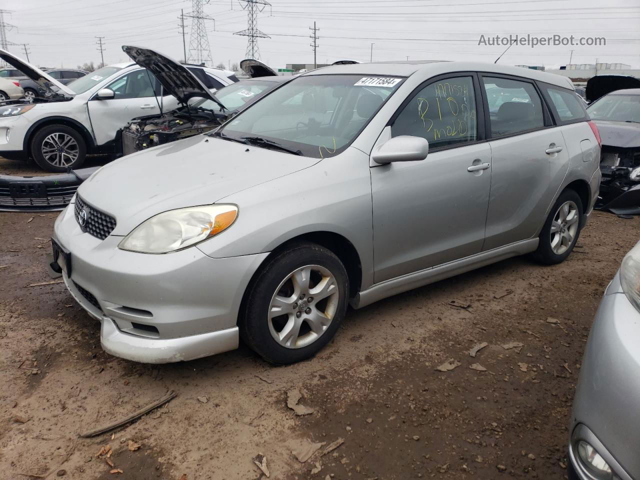 2003 Toyota Corolla Matrix Xr Silver vin: 2T1KR32E73C150125