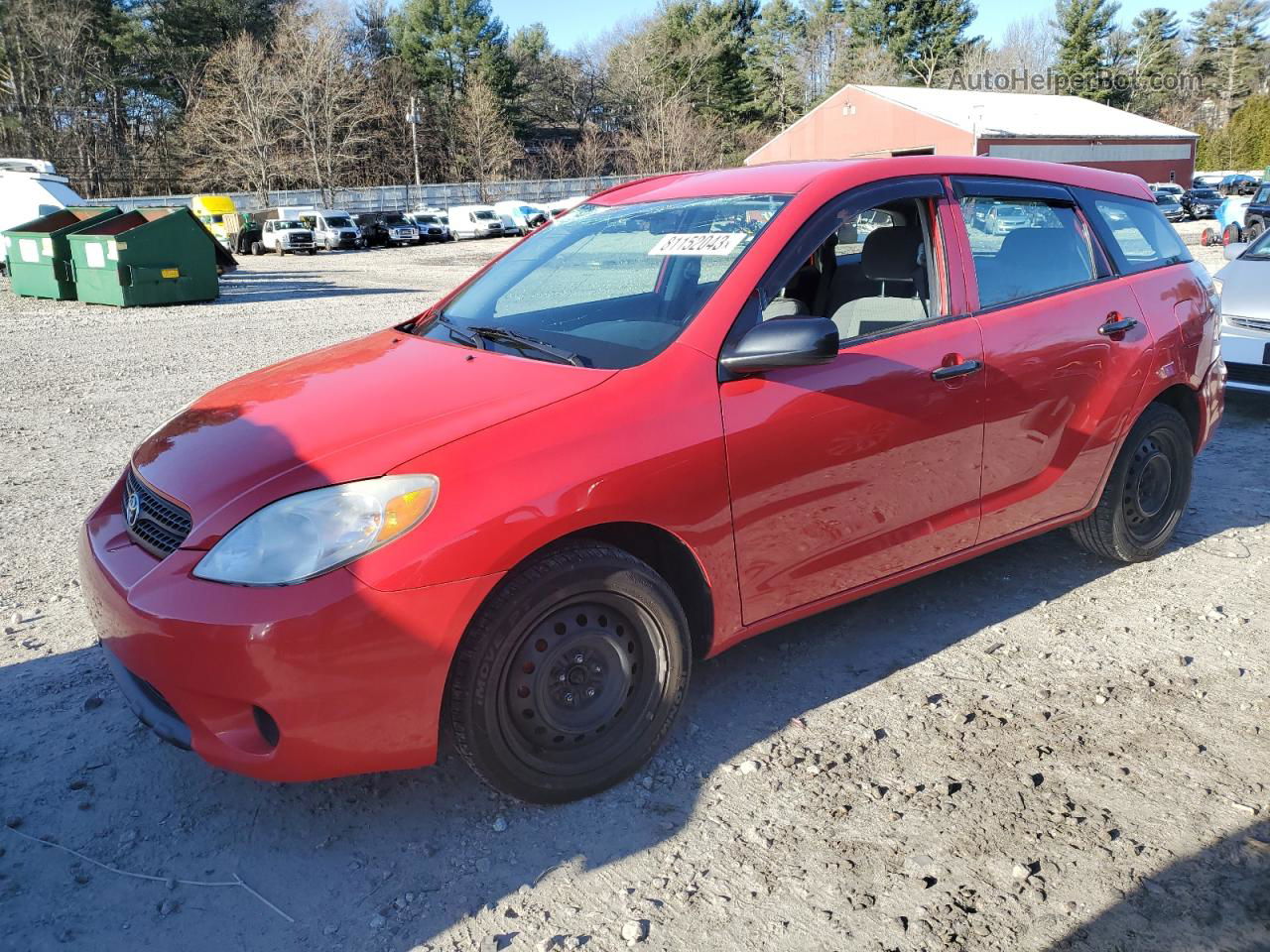 2008 Toyota Corolla Matrix Xr Красный vin: 2T1KR32E88C713125