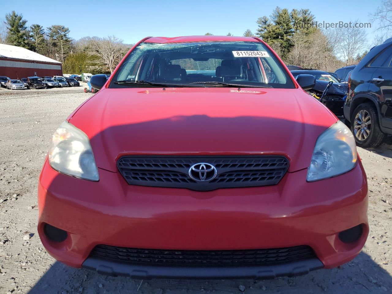 2008 Toyota Corolla Matrix Xr Красный vin: 2T1KR32E88C713125