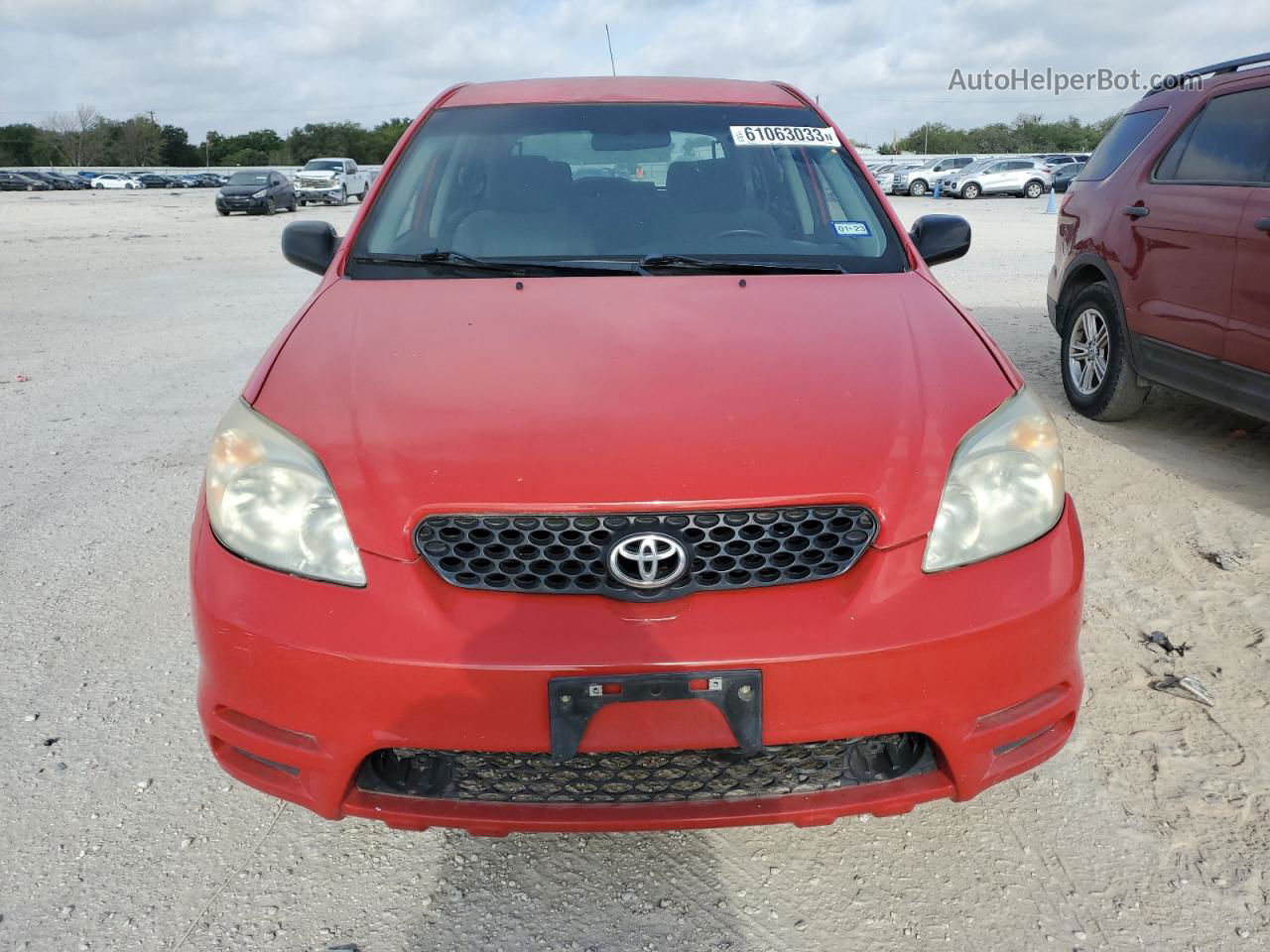 2003 Toyota Corolla Matrix Xr Red vin: 2T1KR32E93C028480