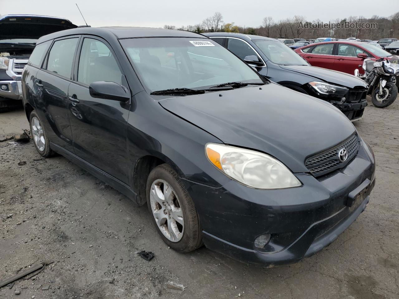 2008 Toyota Corolla Matrix Xr Black vin: 2T1KR32EX8C717595