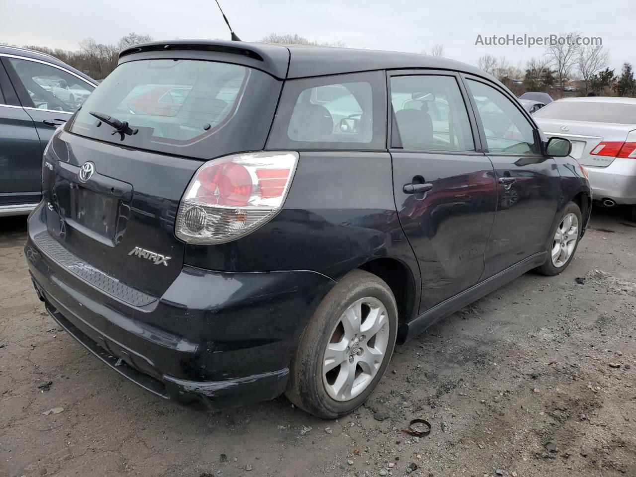 2008 Toyota Corolla Matrix Xr Black vin: 2T1KR32EX8C717595