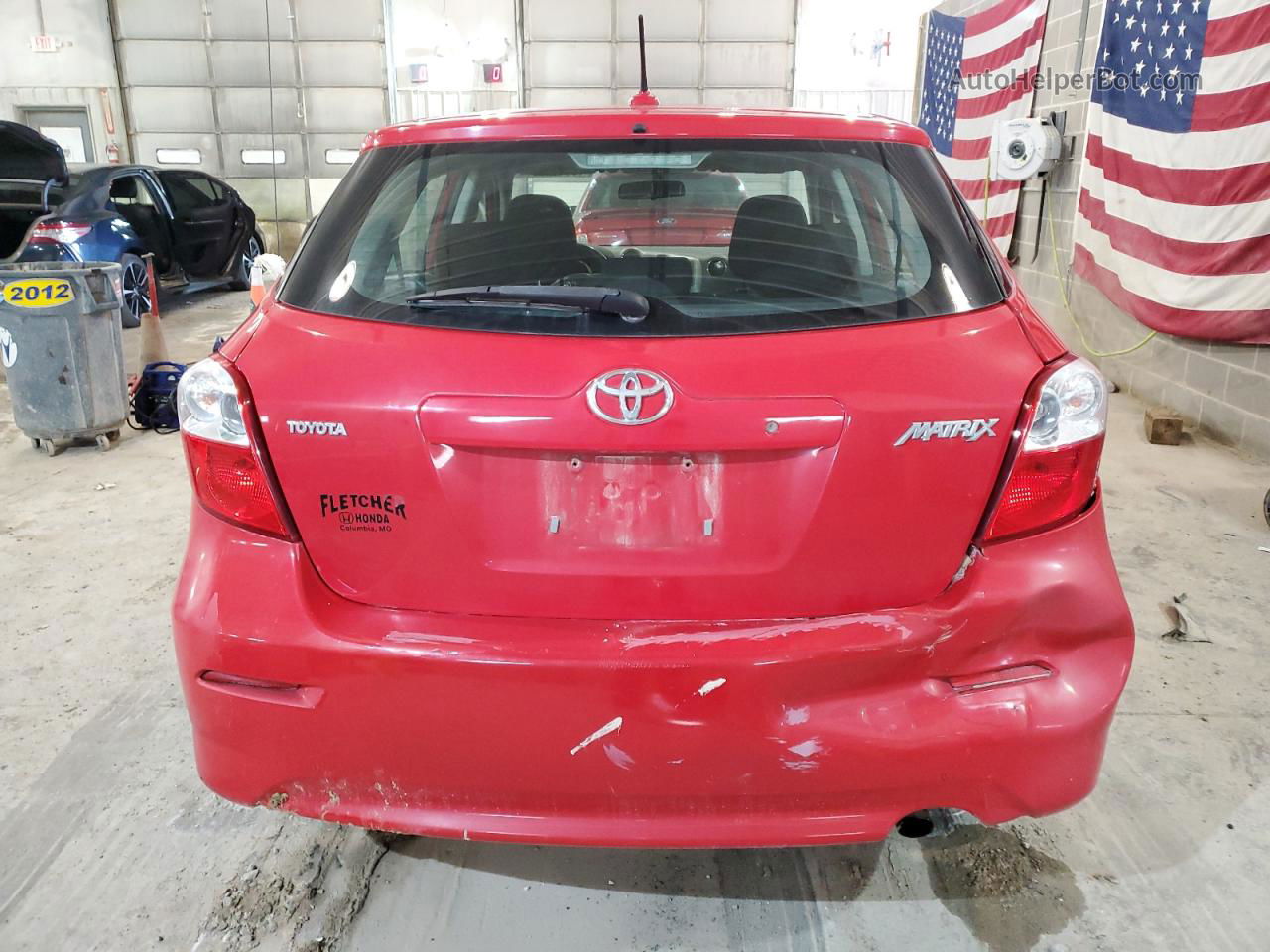 2010 Toyota Corolla Matrix  Red vin: 2T1KU4EE2AC192974