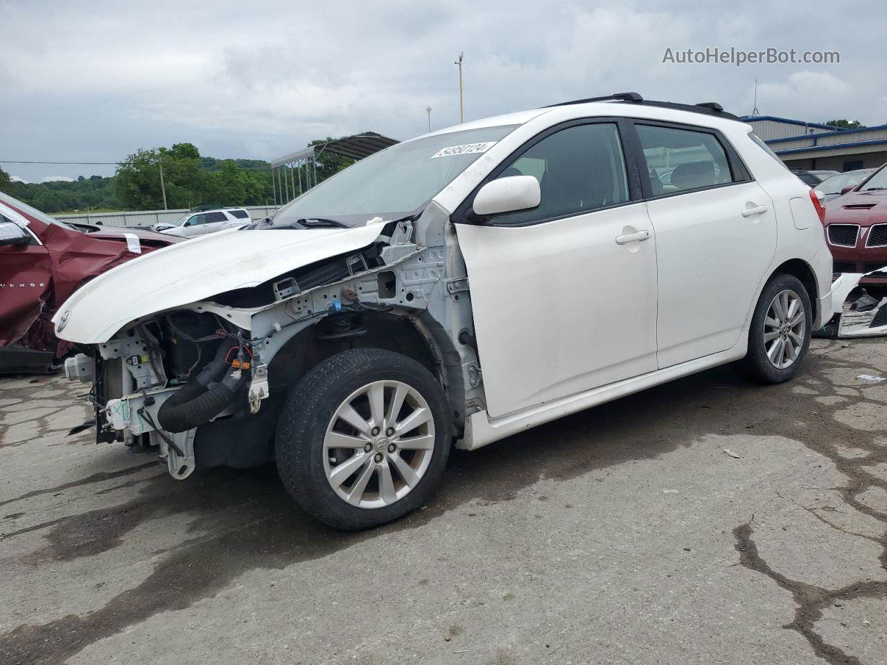 2010 Toyota Corolla Matrix  White vin: 2T1KU4EE6AC264730